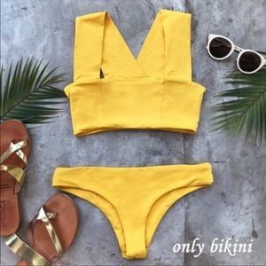 Canary Yellow Two Piece